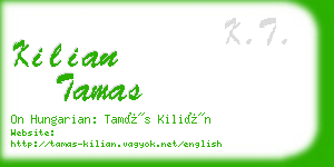 kilian tamas business card